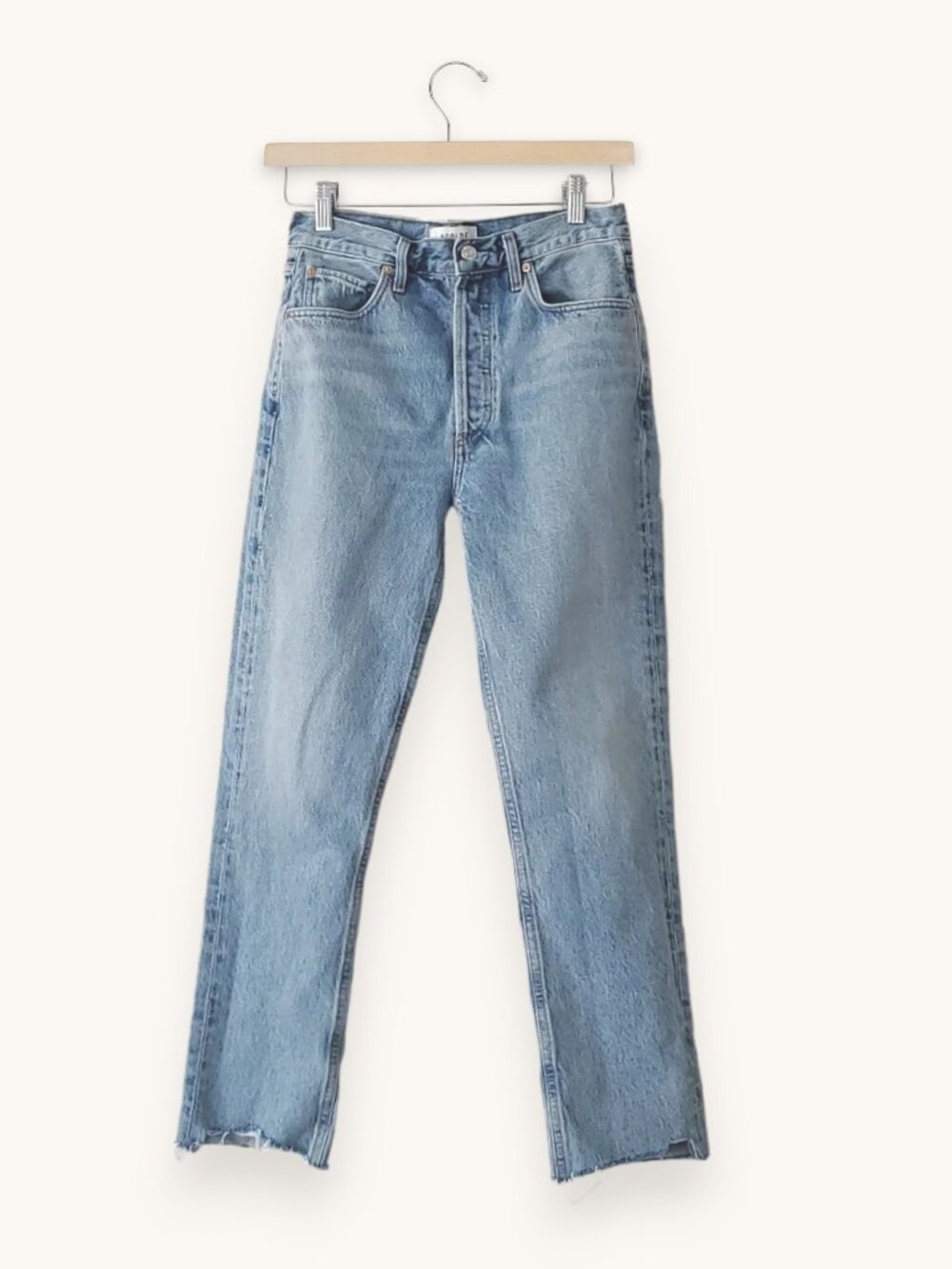AGOLDE Riley High Rise Straight Crop, Hassle, Size 23 NWOT